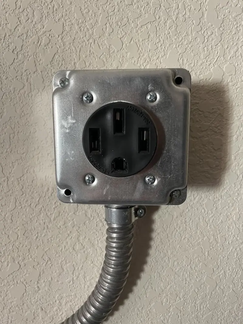 NEMA 14-50 outlet installed for Electrical Panel Upgrade in Micco